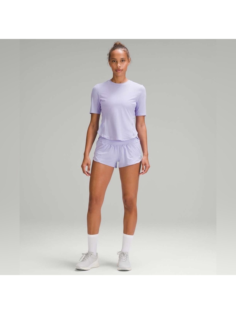 Lululemon UV Protection Fold-Over Running T-Shirt - Lilac Smoke